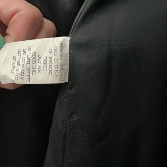 Cynthia Steffe Midi Wool Blend Black Buckled Skirt Size 8 - Picture 8 of 8